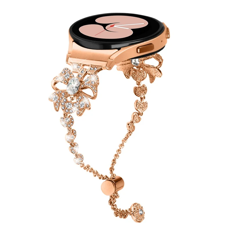 20mm Bowknot style rhinestone metal strap for Samsung Galaxy Watch 6 / 6 Classic
