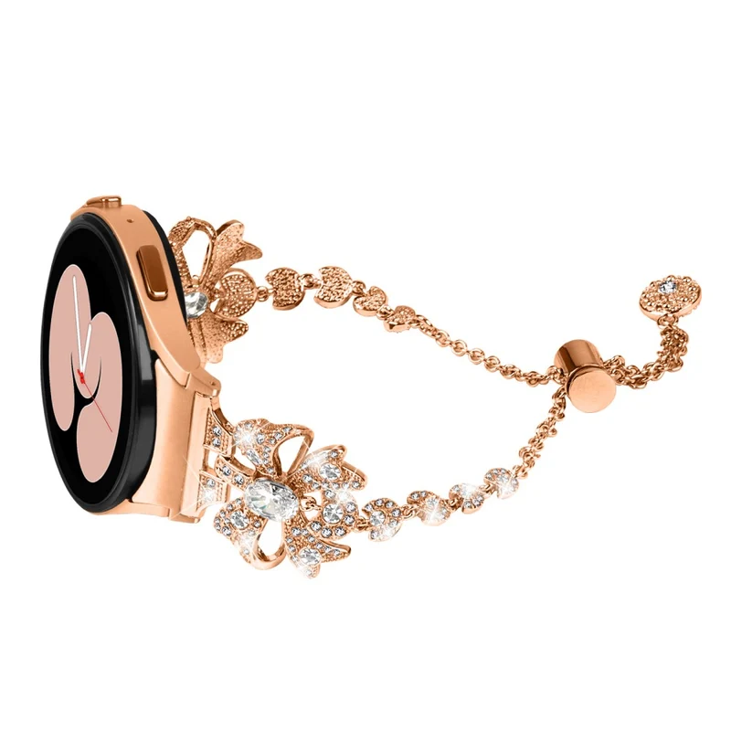 20mm Bowknot style rhinestone metal strap for Samsung Galaxy Watch 6 / 6 Classic