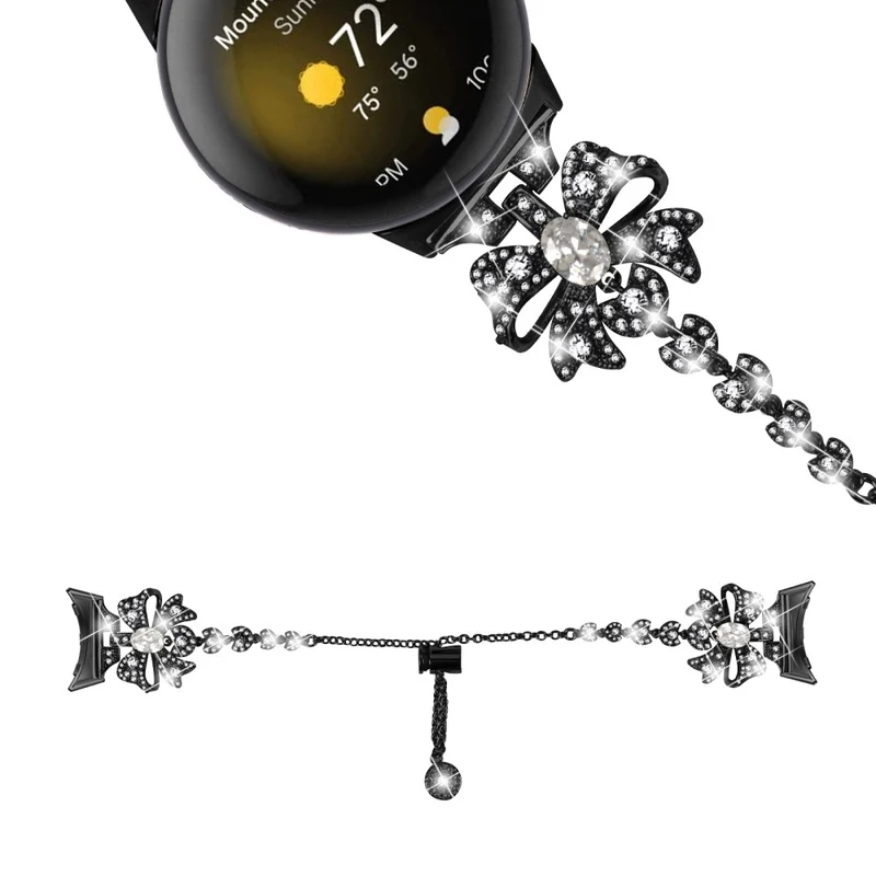 Google Pixel Watch bowknot style rhinestone metal strap
