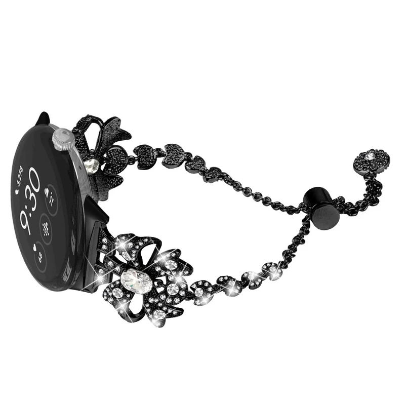 Google Pixel Watch bowknot style rhinestone metal strap