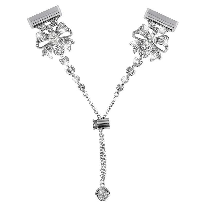 Fitbit Sense / Versa 3 bowknot style rhinestone metal strap