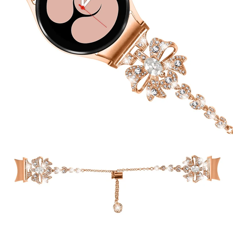 Samsung Galaxy Watch 5 / 4 bowknot style rhinestone metal strap