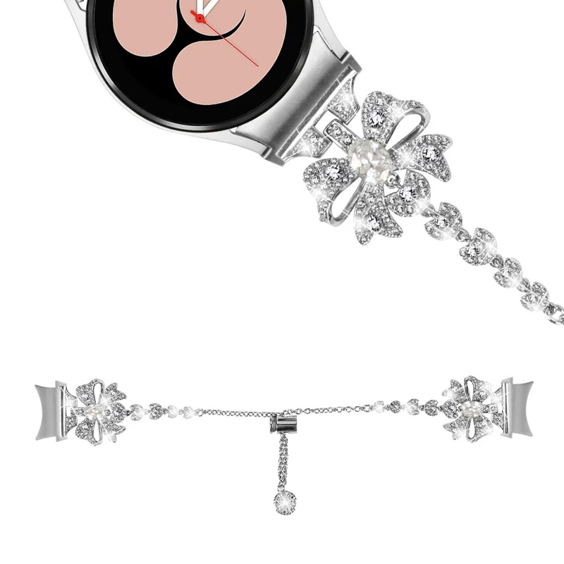 Samsung Galaxy Watch 5 / 4 bowknot style rhinestone metal strap