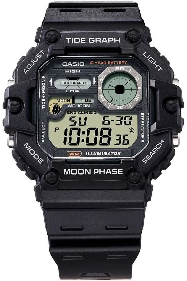 Casio Collection WS-1700H-1AVEF Herrenuhr • 10 Jahre Batterie • Mond- & Gezeitendaten