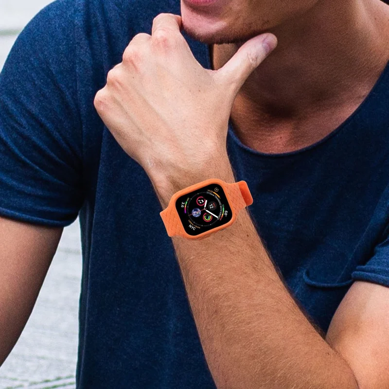 Apple Watch Series 8 (41mm) woven style strap with cover
