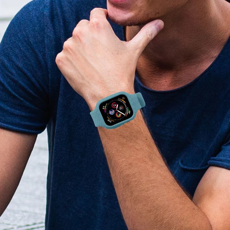 Apple Watch Series 8 (41mm) woven style strap with cover