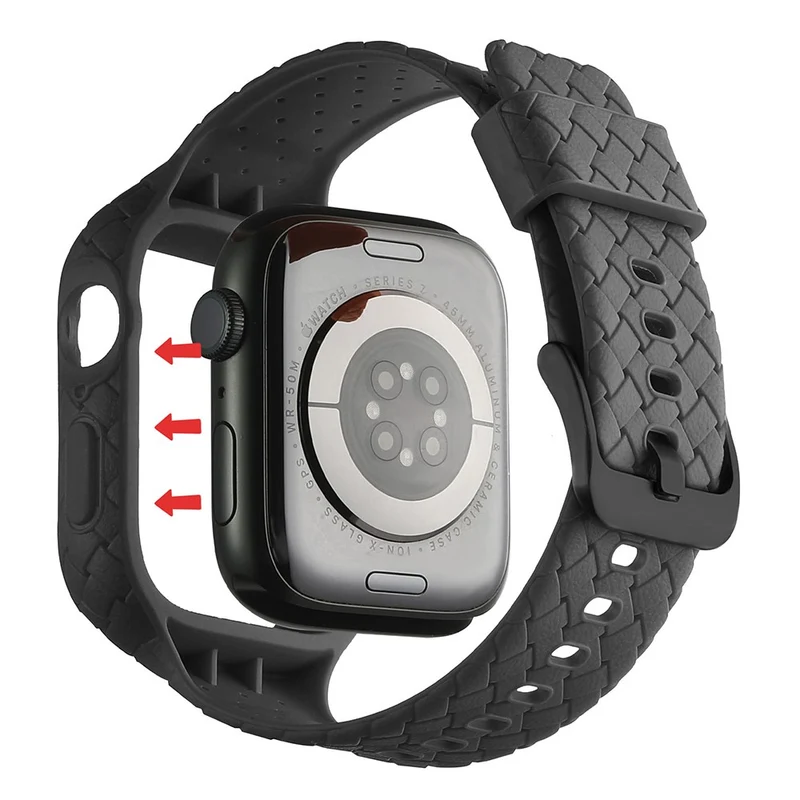 Apple Watch Series 8 (41mm) woven style strap with cover
