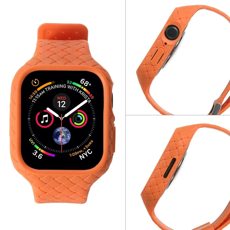 Apple Watch Series 8 (45mm) woven style strap with cover - Baby Blue