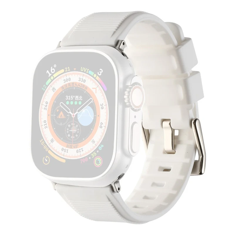 Apple Watch Series 8 (41mm) stripe surface style silicone strap