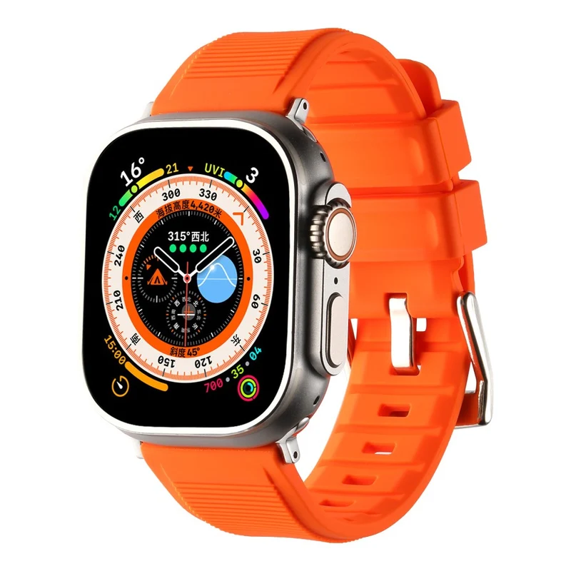 Apple Watch Series 8 (41mm) stripe surface style silicone strap