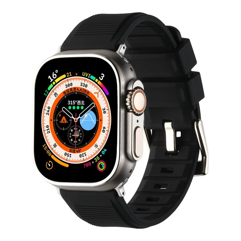Apple Watch Series 8 (41mm) stripe surface style silicone strap