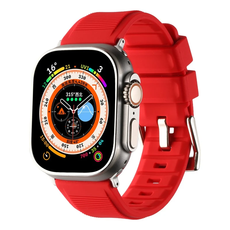 Apple Watch Series 8 (41mm) stripe surface style silicone strap