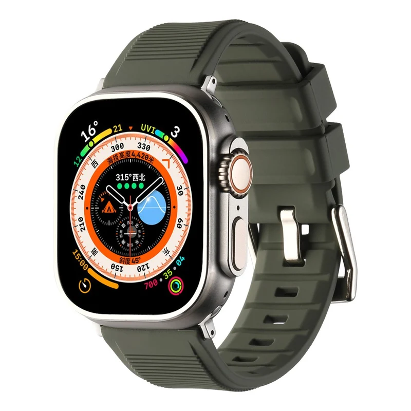 Apple Watch Series 8 (41mm) stripe surface style silicone strap