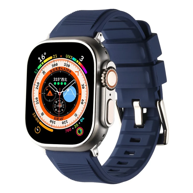 Apple Watch Series 8 (41mm) stripe surface style silicone strap