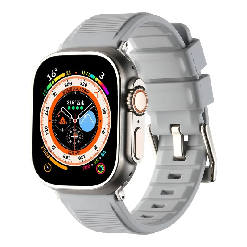Apple Watch Series 8 (41mm) stripe surface style silicone strap