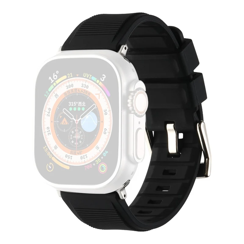 Apple Watch Series 8 (45mm) / Watch Ultra stripe surface style silicone strap