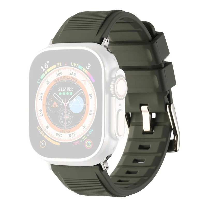 Apple Watch Series 8 (45mm) / Watch Ultra stripe surface style silicone strap
