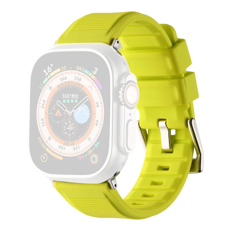 Apple Watch Series 8 (45mm) / Watch Ultra stripe surface style silicone strap