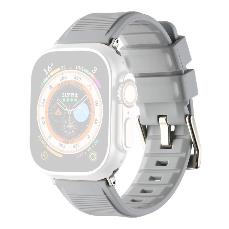 Apple Watch Series 8 (45mm) / Watch Ultra stripe surface style silicone strap