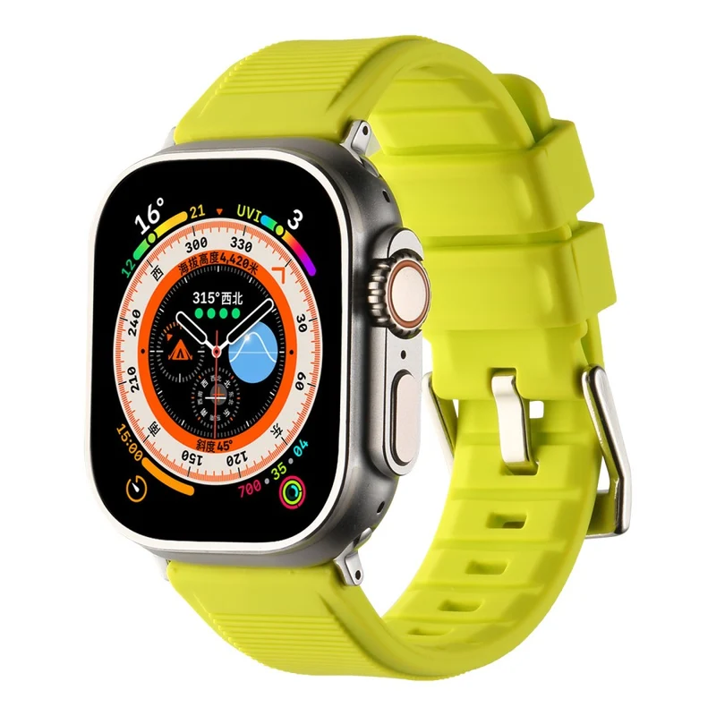 Apple Watch Series 8 (45mm) / Watch Ultra stripe surface style silicone strap