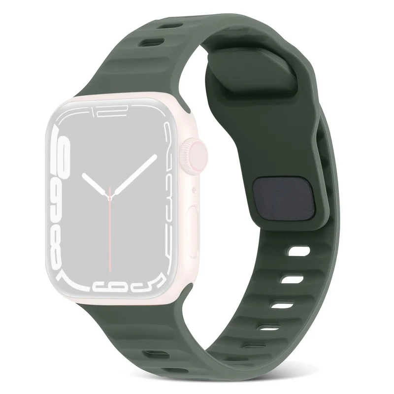 Apple Watch Series 8 (41mm) silicone strap with square buckle