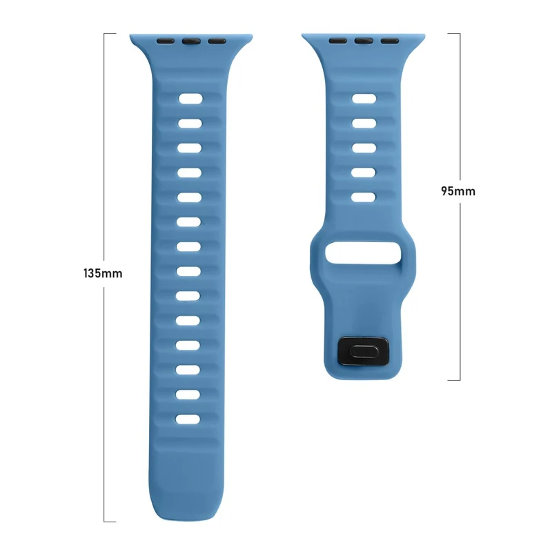 Apple Watch Series 8 (41mm) silicone strap with square buckle