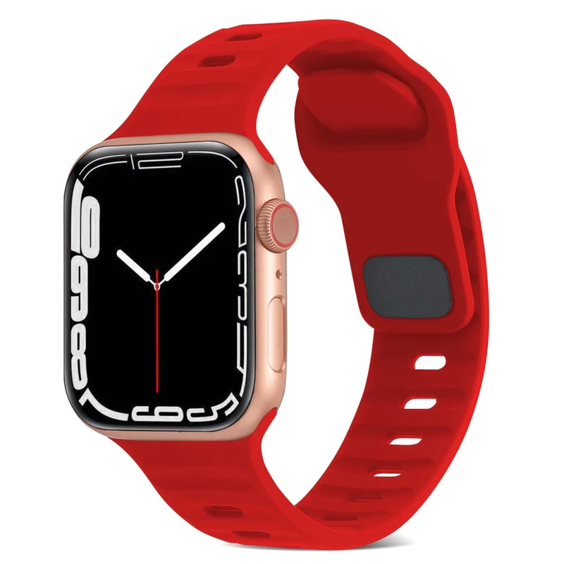Apple Watch Series 8 (41mm) silicone strap with square buckle