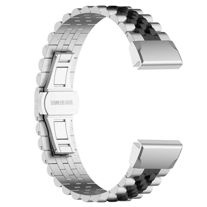 Garmin Fenix 7X / 6X / 6X Pro / 5X / 5X Plus stainless steel strap with tool - Silver / Black