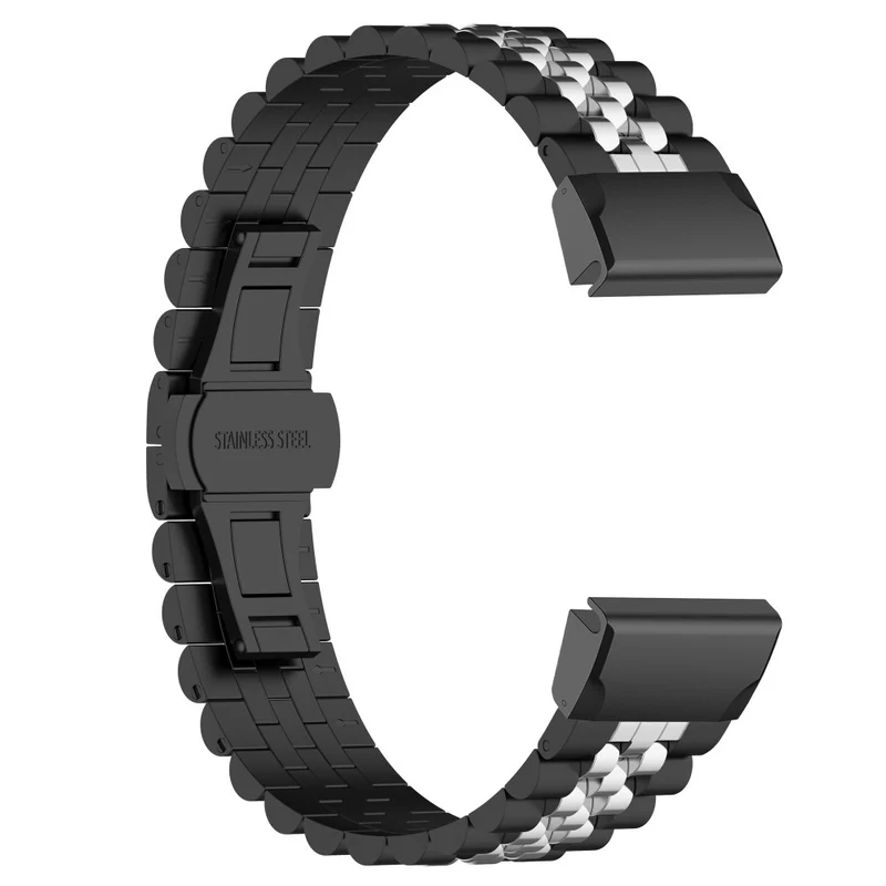 Garmin Fenix 7X / 6X / 6X Pro / 5X / 5X Plus stainless steel strap with tool - Silver / Black