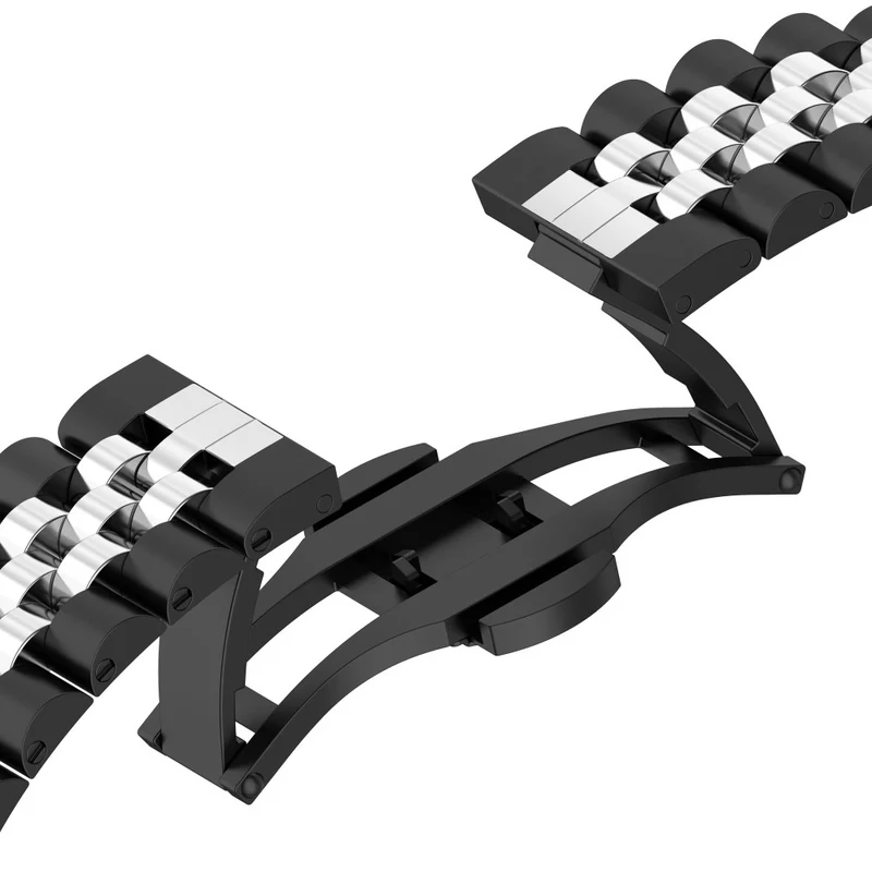 Garmin Fenix 7X / 6X / 6X Pro / 5X / 5X Plus stainless steel strap with tool - Silver / Black