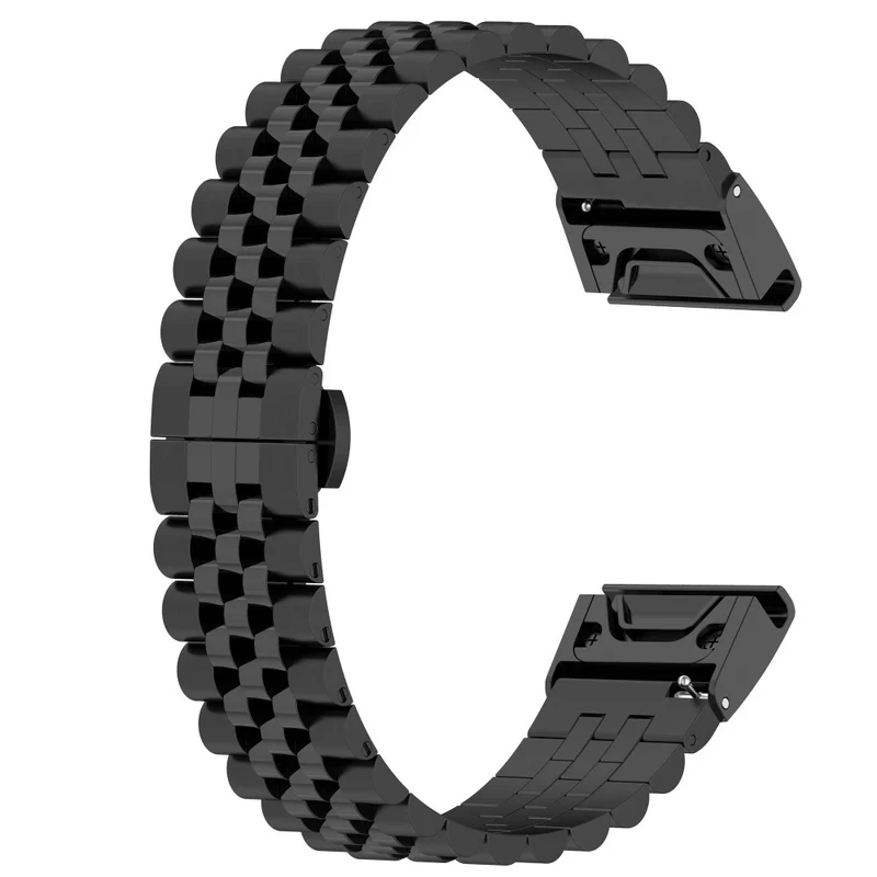 Garmin Fenix 7X / 6X / 6X Pro / 5X / 5X Plus stainless steel strap with tool - Silver / Black