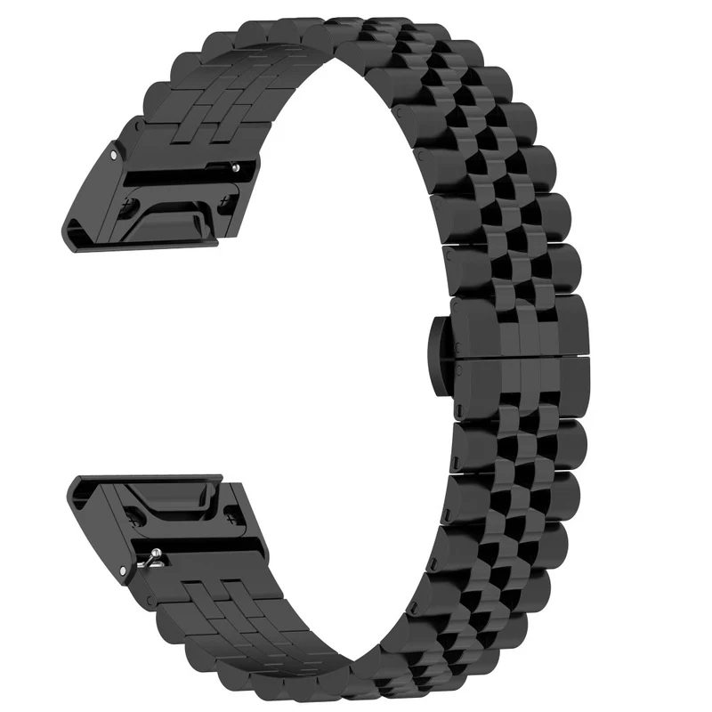 Garmin Fenix 7X / 6X / 6X Pro / 5X / 5X Plus stainless steel strap with tool - Silver / Black