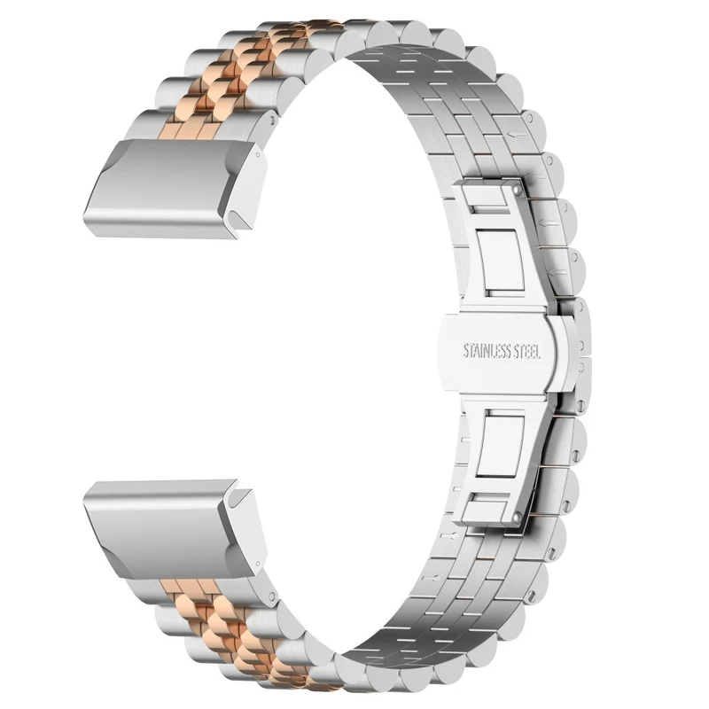 Garmin Fenix 7X / 6X / 6X Pro / 5X / 5X Plus stainless steel strap with tool - Silver / Black