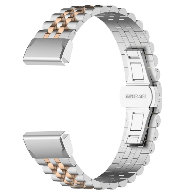 Garmin Fenix 7X / 6X / 6X Pro / 5X / 5X Plus stainless steel strap with tool - Silver / Black