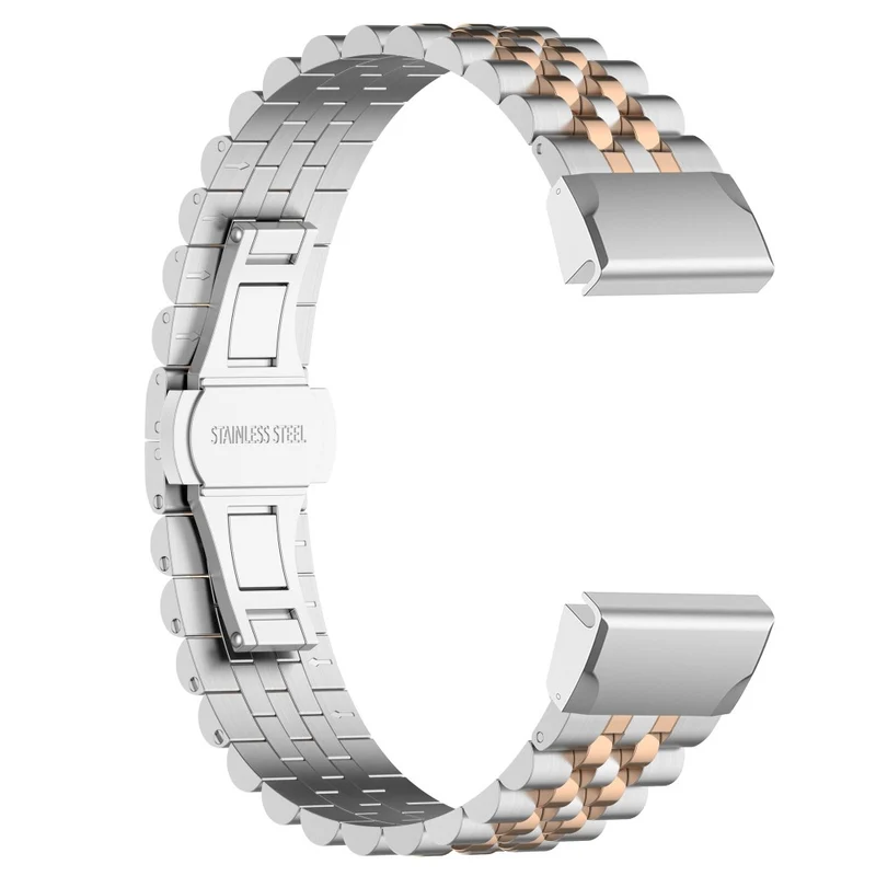Garmin Fenix 7X / 6X / 6X Pro / 5X / 5X Plus stainless steel strap with tool - Silver / Black