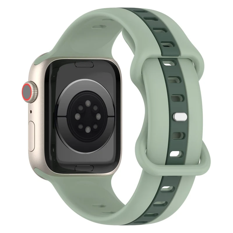 Apple Watch Series 8 (41mm) dual color silicone strap - Black / White