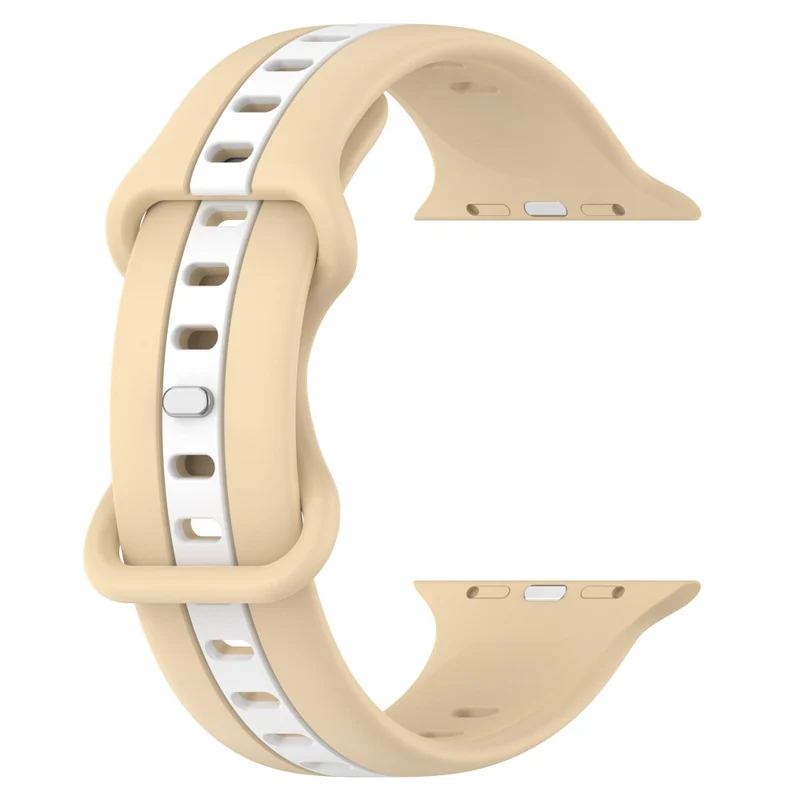 Apple Watch Series 8 (41mm) dual color silicone strap - Black / White