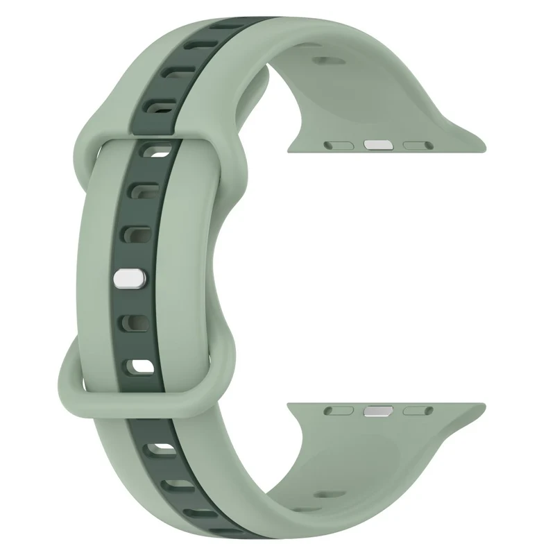 Apple Watch Series 8 (41mm) dual color silicone strap - Black / White