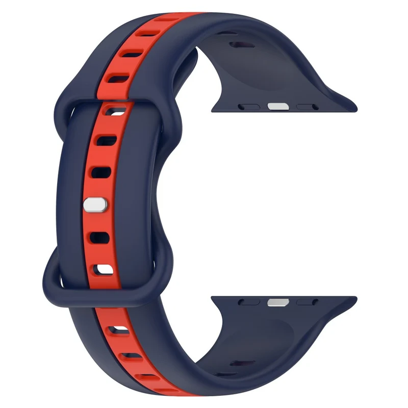 Apple Watch Series 8 (41mm) dual color silicone strap - Black / White