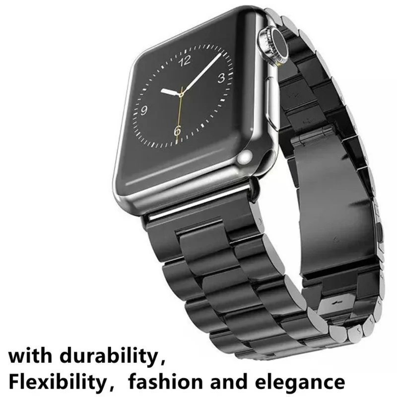 Apple Watch Series 8 (45mm) / Watch Ultra three bead stainless steel strap