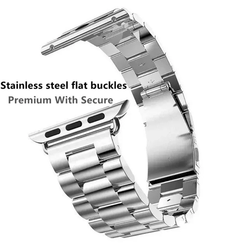 Apple Watch Series 8 (41mm) three bead stainless steel strap