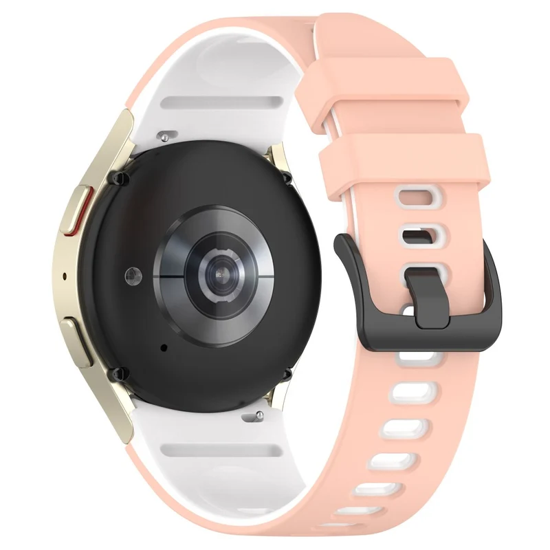 Dual-Color Silicone Watch Band for Samsung Galaxy Watch - Red+Black