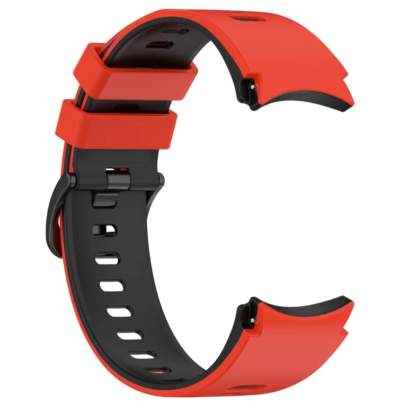 Dual-Color Silicone Watch Band for Samsung Galaxy Watch - Red+Black