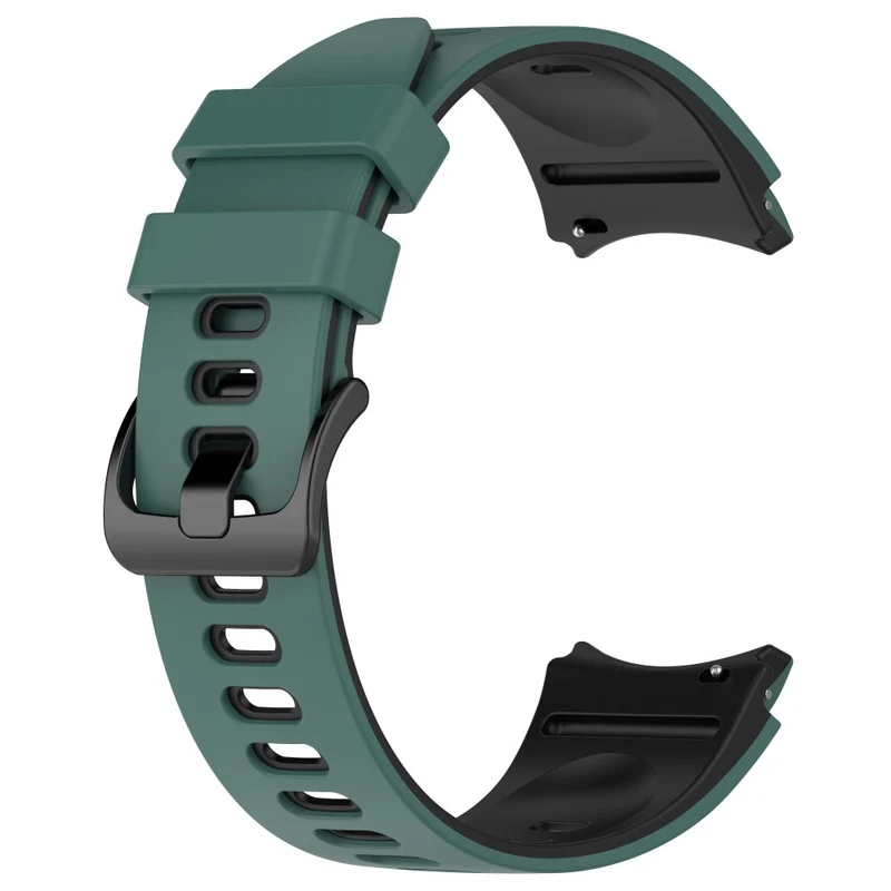 Dual-Color Silicone Watch Band for Samsung Galaxy Watch - Red+Black