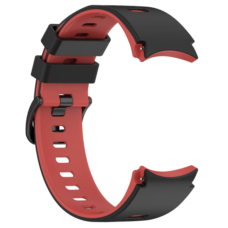 Dual-Color Silicone Watch Band for Samsung Galaxy Watch - Red+Black