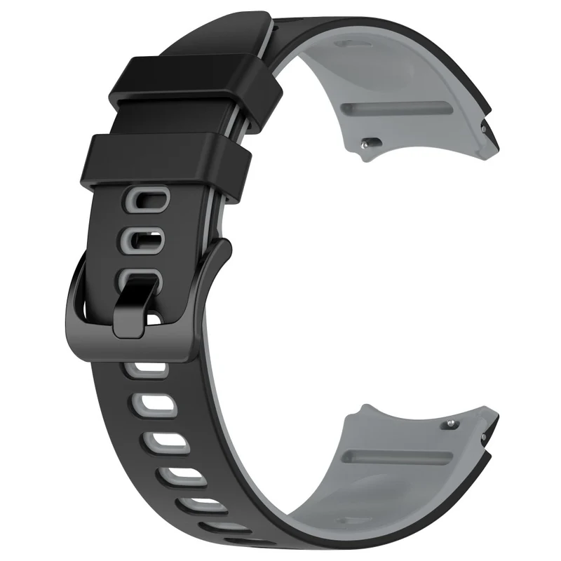 Dual-Color Silicone Watch Band for Samsung Galaxy Watch - Red+Black