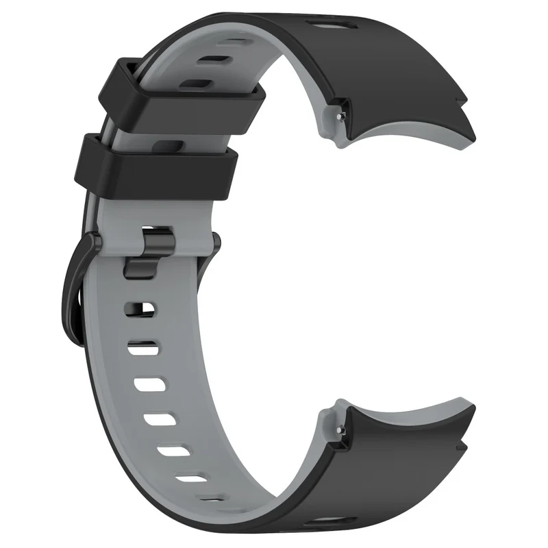 Dual-Color Silicone Watch Band for Samsung Galaxy Watch - Red+Black