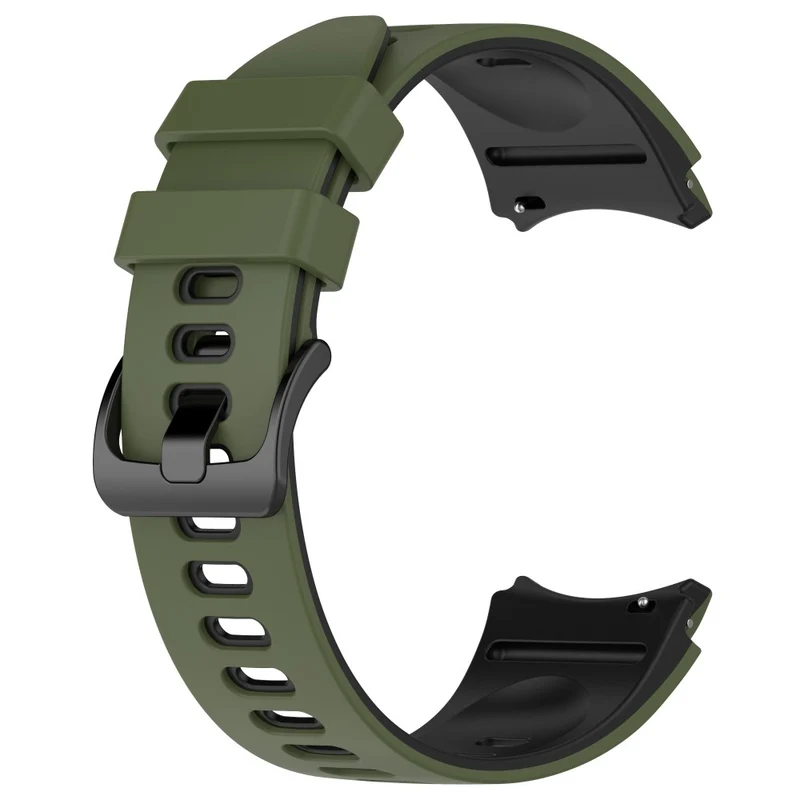 Dual-Color Silicone Watch Band for Samsung Galaxy Watch - Red+Black