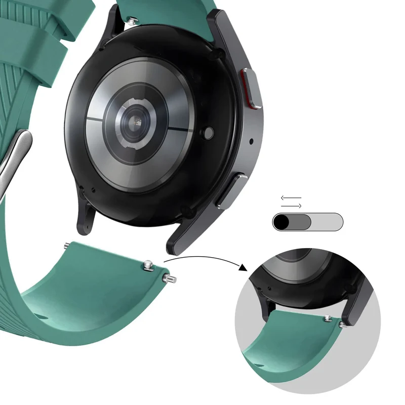 Bandz Amazfit Cheetah 2 Ultra Silikonarmband 'Deluxe' (Viridiangrün)