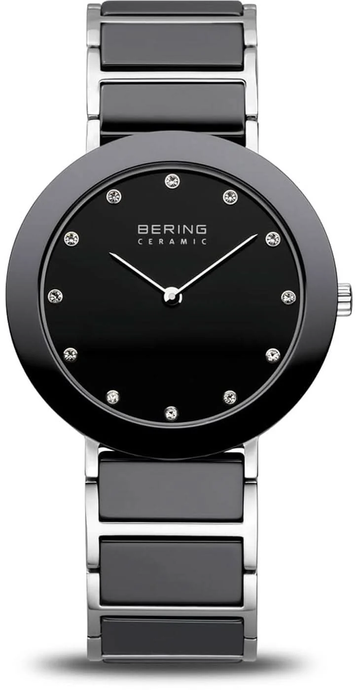 Bering Ceramic 11435-749 Damenuhr • Kratzfestes Saphirglas • High-Tech Keramik